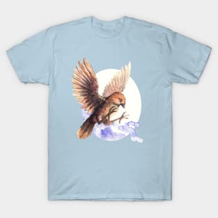 Sparrow - watercolor painting T-Shirt